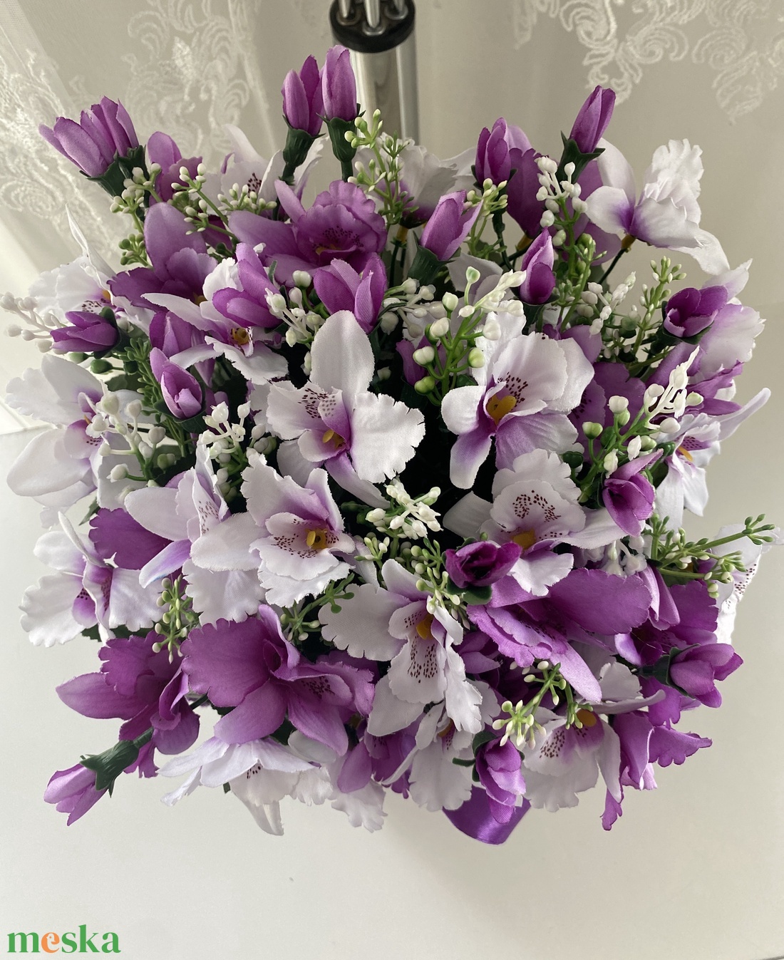 Lila Orchidea XL csokor,virágbox , virágdoboz, asztaldísz - otthon & életmód - dekoráció - virágdísz és tartó - virágbox, virágdoboz - Meska.hu Lila Orchidea XL csokor,virágbox , virágdoboz, asztaldísz - otthon & életmód - dekoráció - virágdísz és tartó - virágbox, virágdoboz - Meska.hu