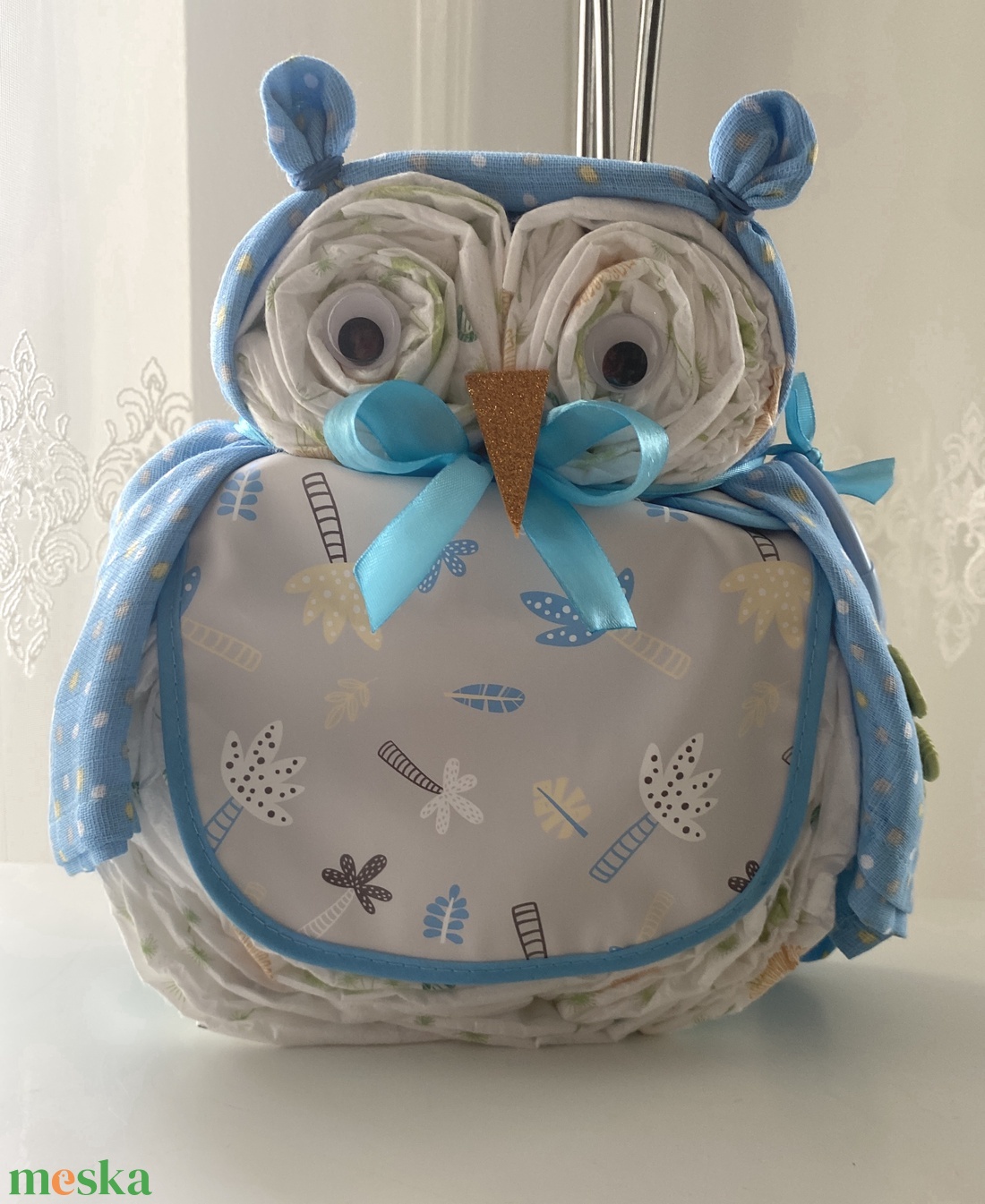 Bagoly Pelenkatorta 3-6 kg, pelenkatorony, babaváró csomag - játék & sport - babalátogató ajándékcsomag - Meska.hu Bagoly Pelenkatorta 3-6 kg, pelenkatorony, babaváró csomag - játék & sport - babalátogató ajándékcsomag - Meska.hu
