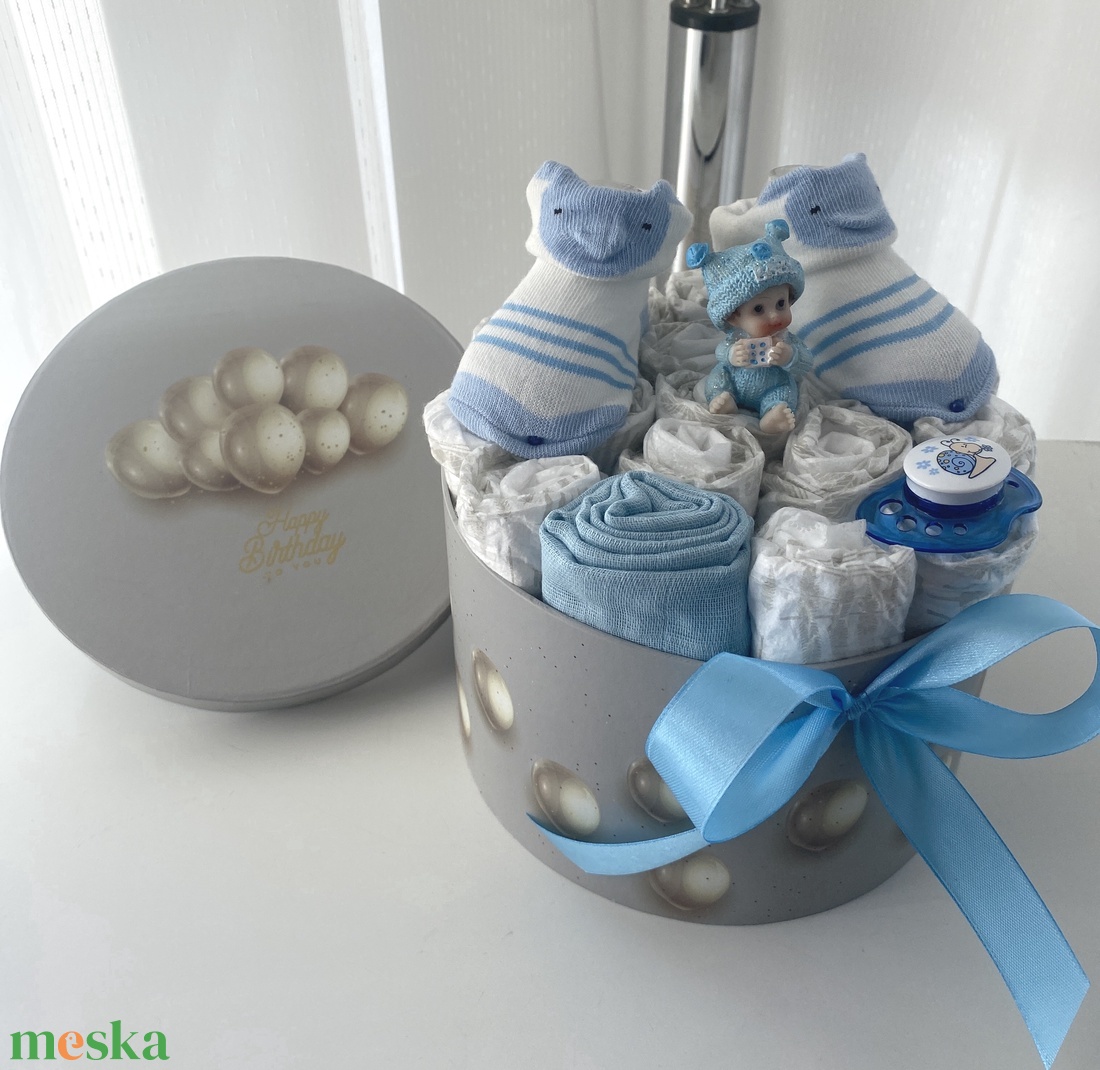 Baba box,  pelenkatorta 5-9kg, pelenka doboz, babaváró csomag - játék & sport - Meska.hu