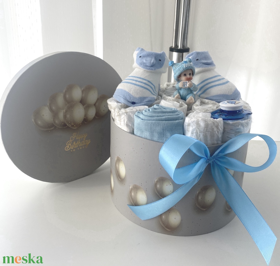 Baba box,  pelenkatorta 5-9kg, pelenka doboz, babaváró csomag - játék & sport - Meska.hu