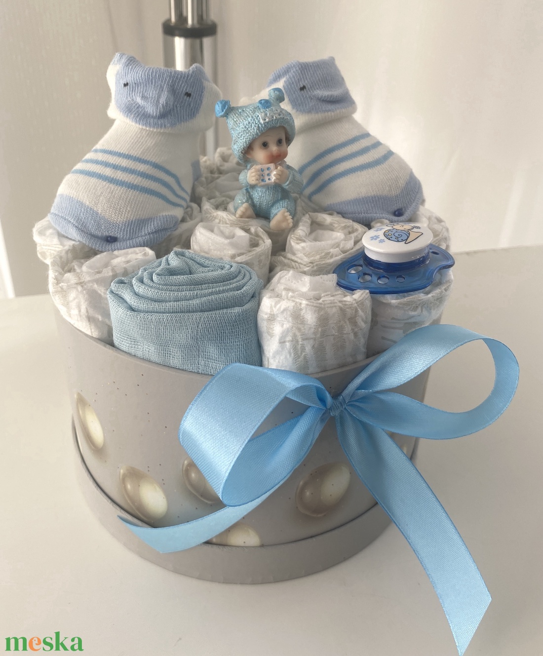 Baba box,  pelenkatorta 5-9kg, pelenka doboz, babaváró csomag - játék & sport - Meska.hu