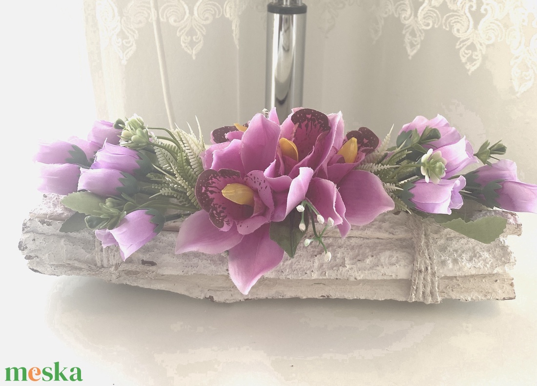 Orchidea fa kéreg virágbox - otthon & életmód - dekoráció - Meska.hu