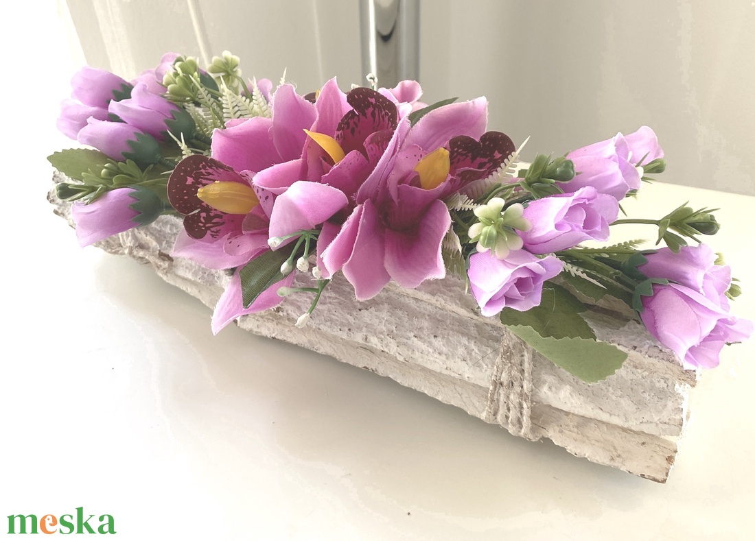 Orchidea fa kéreg virágbox - otthon & életmód - dekoráció - Meska.hu