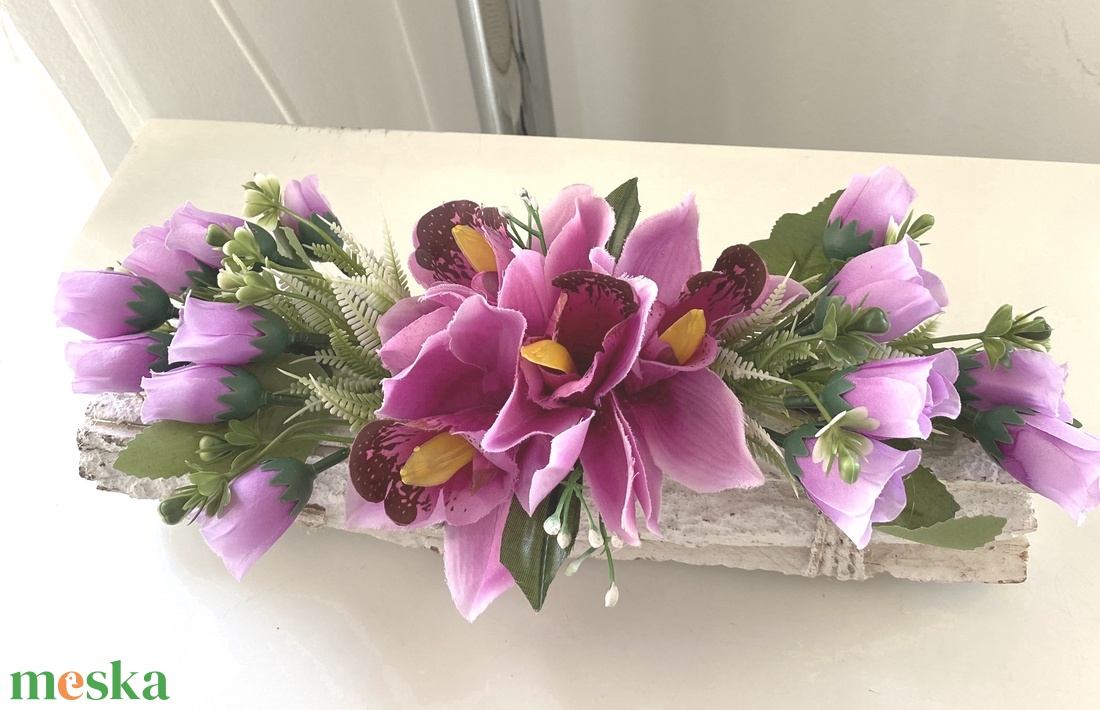 Orchidea fa kéreg virágbox - otthon & életmód - dekoráció - Meska.hu