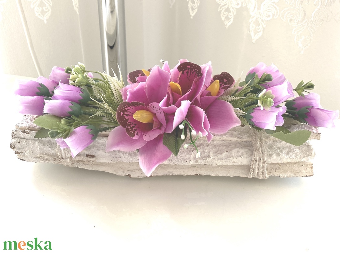 Orchidea fa kéreg virágbox - otthon & életmód - dekoráció - Meska.hu