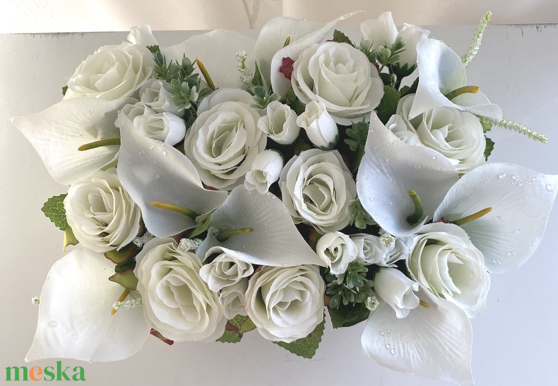 Kála- rózsa  virágcsokor  - otthon & életmód - dekoráció - virágdísz és tartó - csokor & virágdísz - Meska.hu