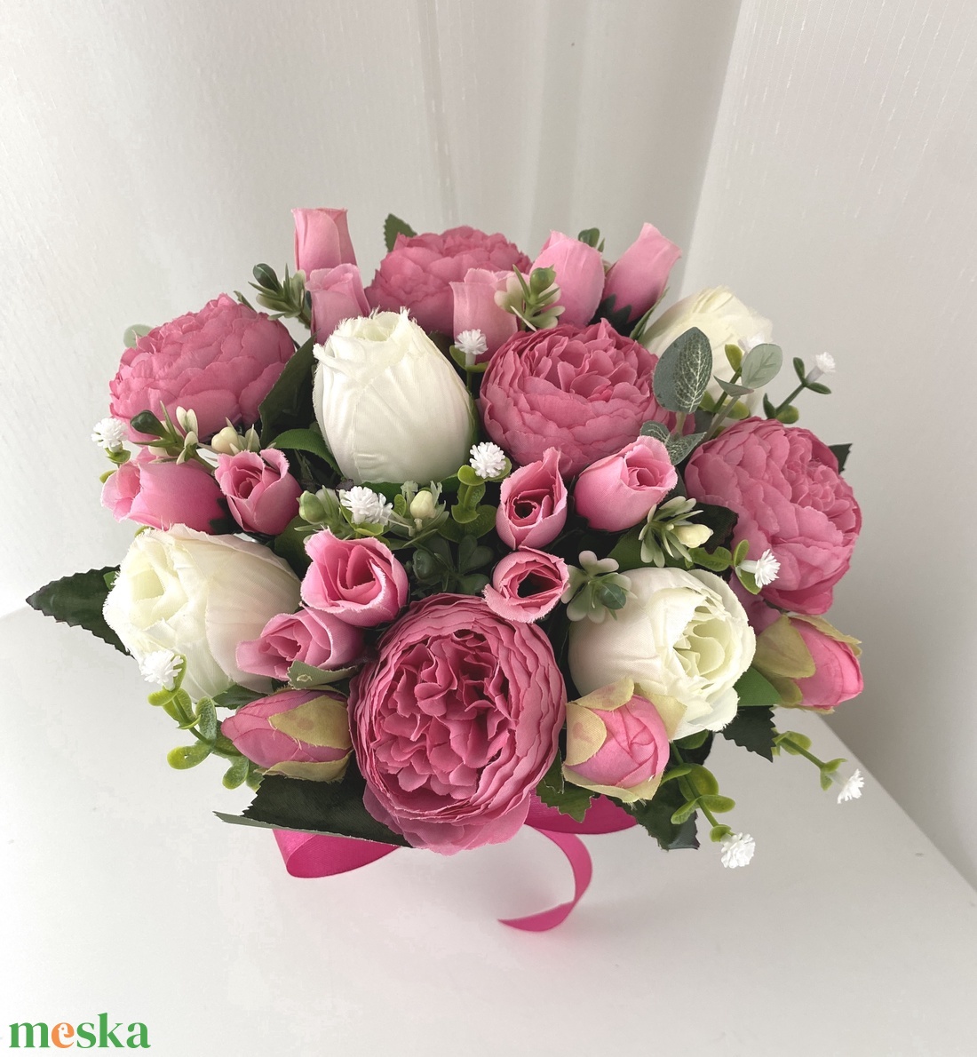 Rózsa  virág csokor - otthon & életmód - dekoráció - Meska.hu