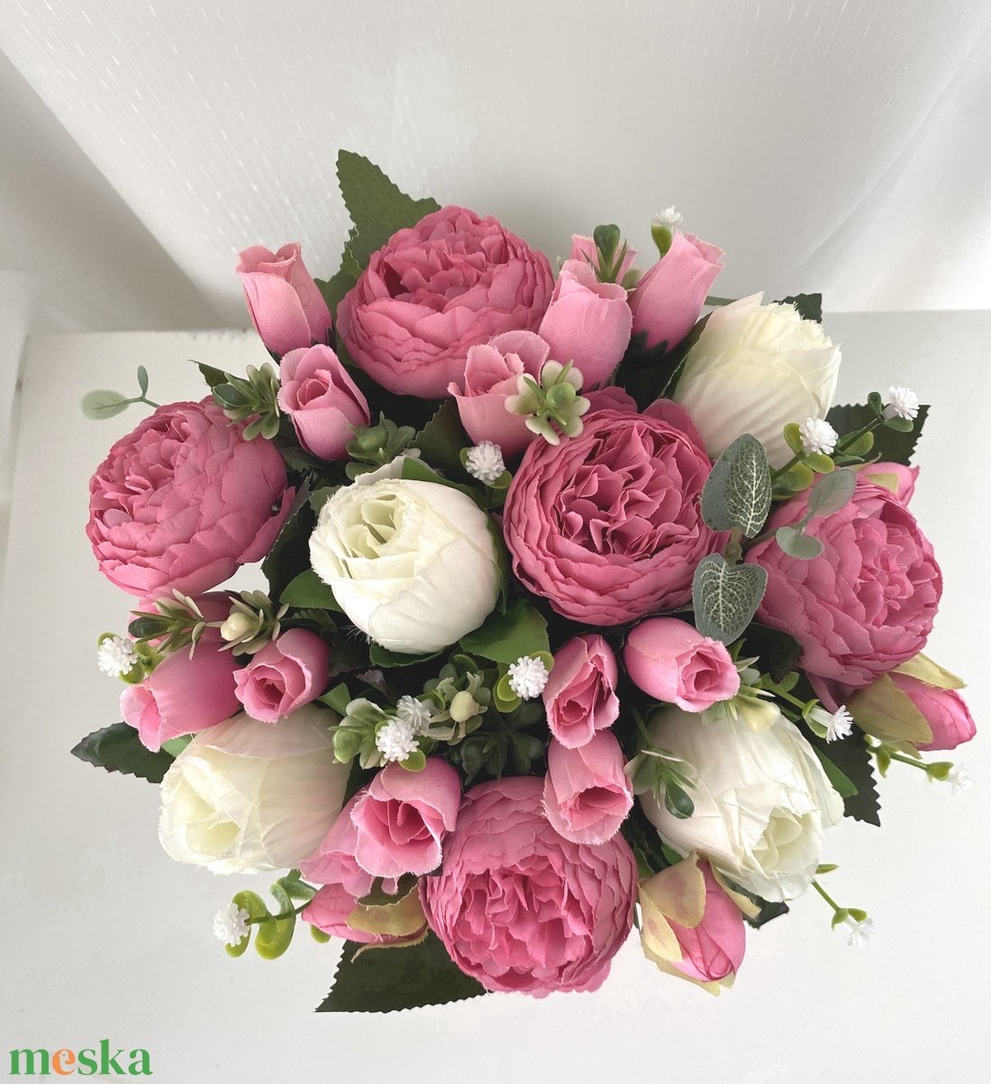 Rózsa  virág csokor - otthon & életmód - dekoráció - Meska.hu