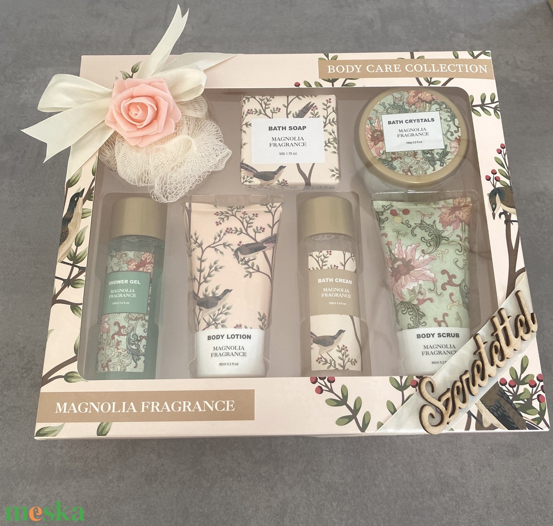 Magnólia  kényeztető  csomag, szett  - szépségápolás - kozmetikai ajándékcsomag - Meska.hu