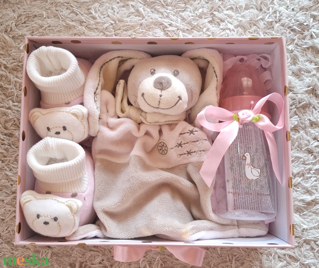 Nyuszi Baba box,  pelenkatorta, pelenka doboz, babaváró csomag - játék & sport - Meska.hu