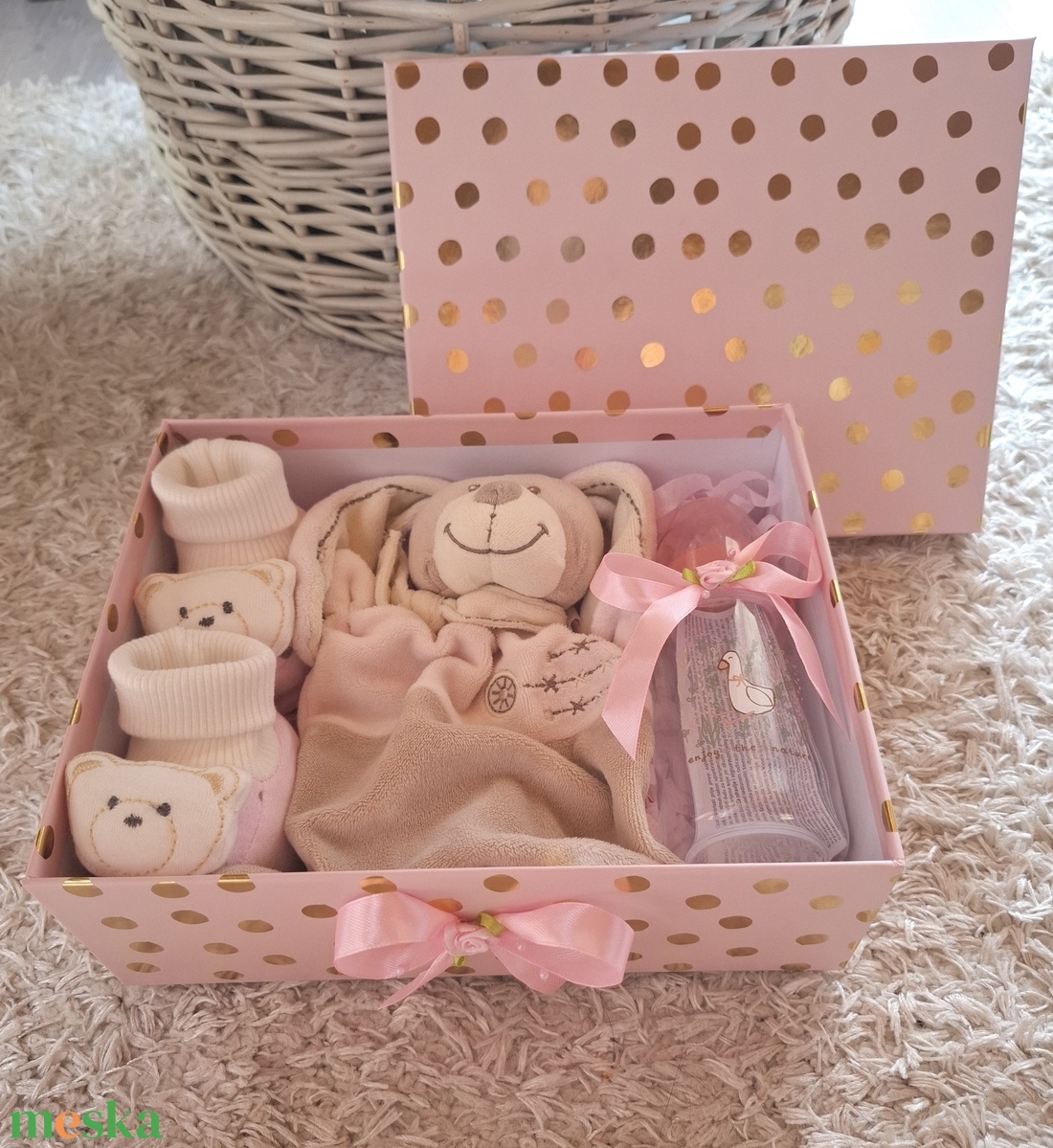 Nyuszi Baba box,  pelenkatorta, pelenka doboz, babaváró csomag - játék & sport - Meska.hu