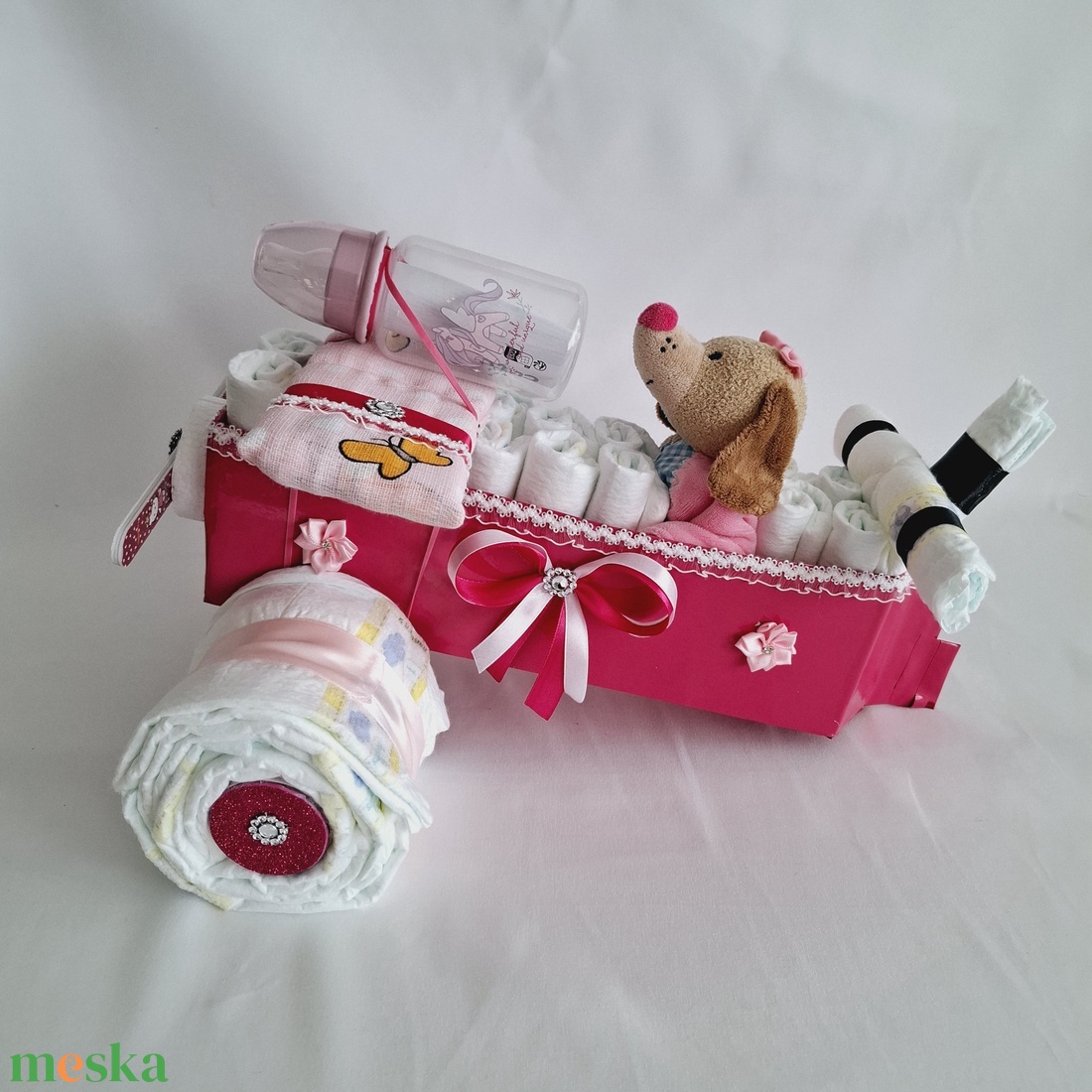 Kis kutya repülő pelenkatorta, 2-5 kg pelenkatorony, babaváró csomag, kelengye - játék & sport - babalátogató ajándékcsomag - Meska.hu Kis kutya repülő pelenkatorta, 2-5 kg pelenkatorony, babaváró csomag, kelengye - játék & sport - babalátogató ajándékcsomag - Meska.hu