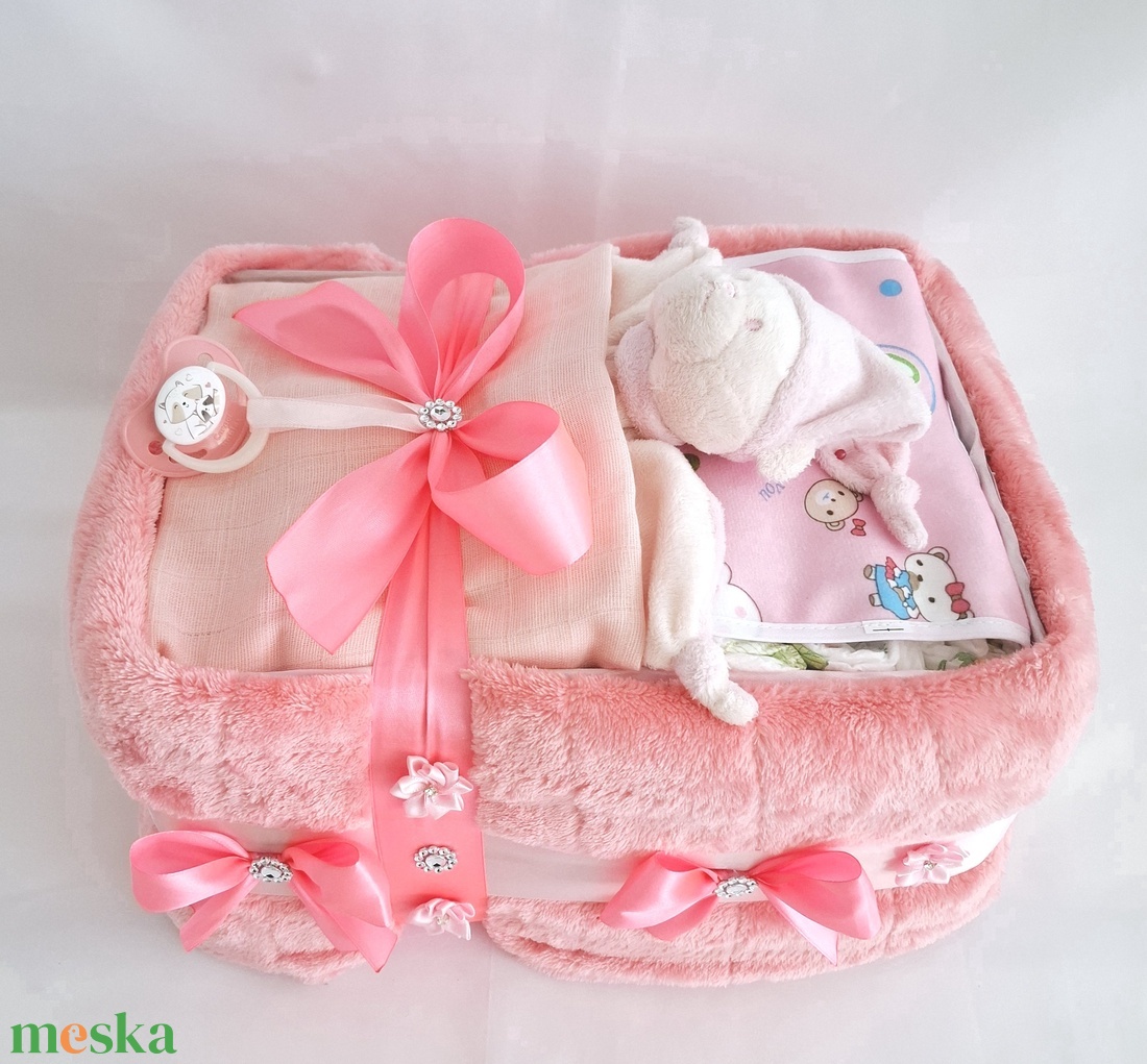 Édes álom pelenkatorta 3-6 kg, babaváró csomag, kelengye - játék & sport - babalátogató ajándékcsomag - Meska.hu