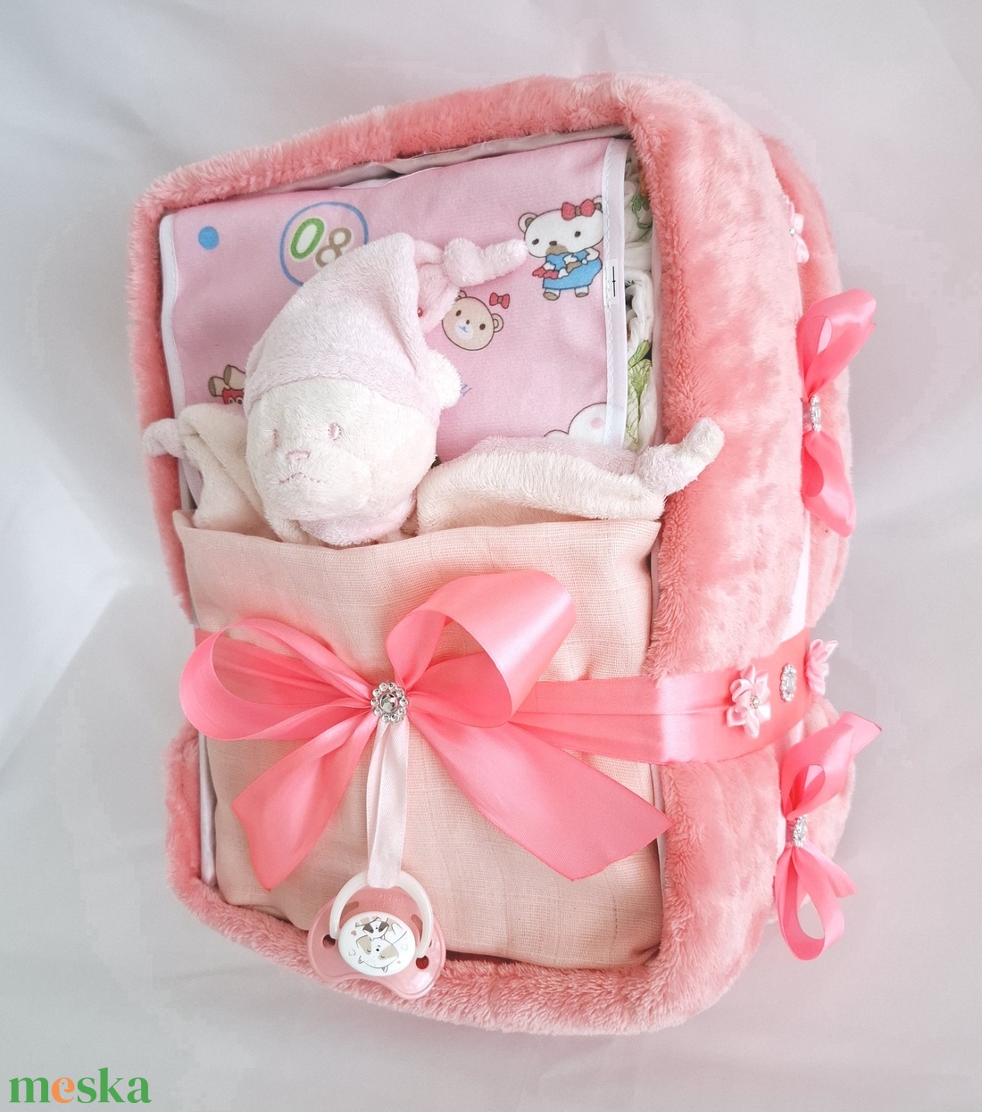 Édes álom pelenkatorta 3-6 kg, babaváró csomag, kelengye - játék & sport - babalátogató ajándékcsomag - Meska.hu