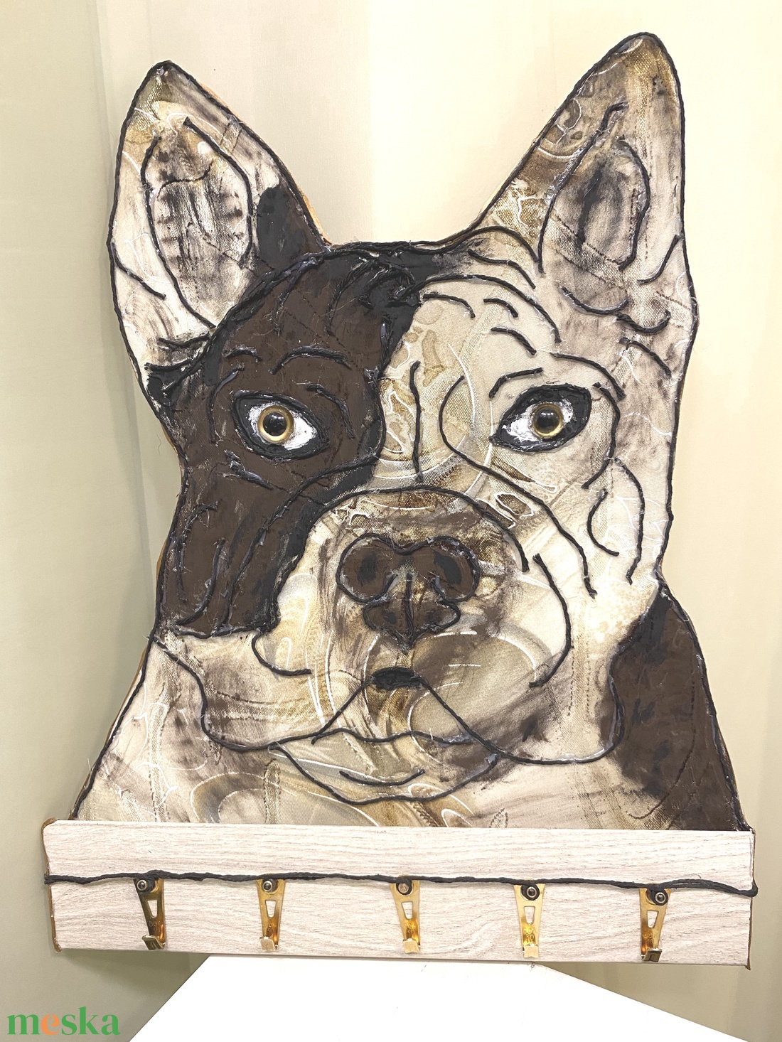 Bulldog kulcstartó falidísz, dekoráció - otthon & életmód - dekoráció - fali és függő dekoráció - fali kulcstartó - Meska.hu Bulldog kulcstartó falidísz, dekoráció - otthon & életmód - dekoráció - fali és függő dekoráció - fali kulcstartó - Meska.hu