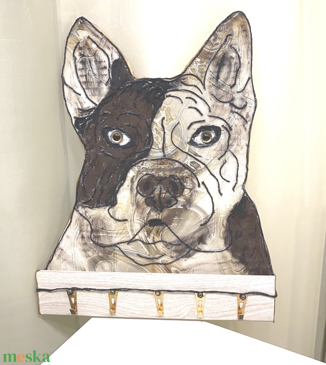Bulldog kulcstartó falidísz, dekoráció - otthon & életmód - dekoráció - fali és függő dekoráció - fali kulcstartó - Meska.hu Bulldog kulcstartó falidísz, dekoráció - otthon & életmód - dekoráció - fali és függő dekoráció - fali kulcstartó - Meska.hu