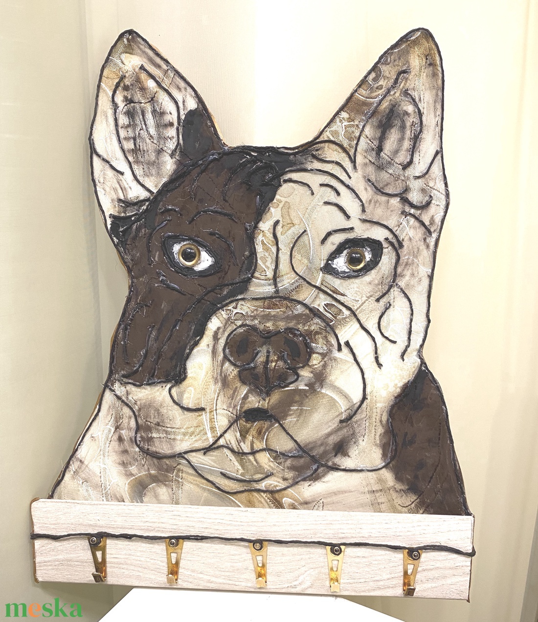 Bulldog kulcstartó falidísz, dekoráció - otthon & életmód - dekoráció - fali és függő dekoráció - fali kulcstartó - Meska.hu Bulldog kulcstartó falidísz, dekoráció - otthon & életmód - dekoráció - fali és függő dekoráció - fali kulcstartó - Meska.hu