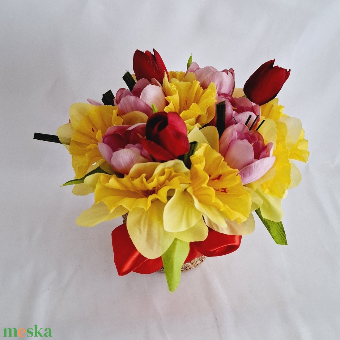 Tavaszi tulipán nárcisz szalma kaspó, csokor, box, asztaldísz - otthon & életmód - dekoráció - virágdísz és tartó - virágbox, virágdoboz - Meska.hu Tavaszi tulipán nárcisz szalma kaspó, csokor, box, asztaldísz - otthon & életmód - dekoráció - virágdísz és tartó - virágbox, virágdoboz - Meska.hu