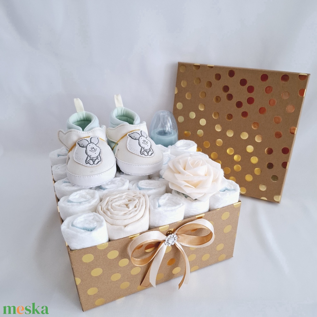 Malacka tipegő baba box, pelenkatorta 2-5 kg pelenka doboz, babaváró csomag - játék & sport - babalátogató ajándékcsomag - Meska.hu Malacka tipegő baba box, pelenkatorta 2-5 kg pelenka doboz, babaváró csomag - játék & sport - babalátogató ajándékcsomag - Meska.hu