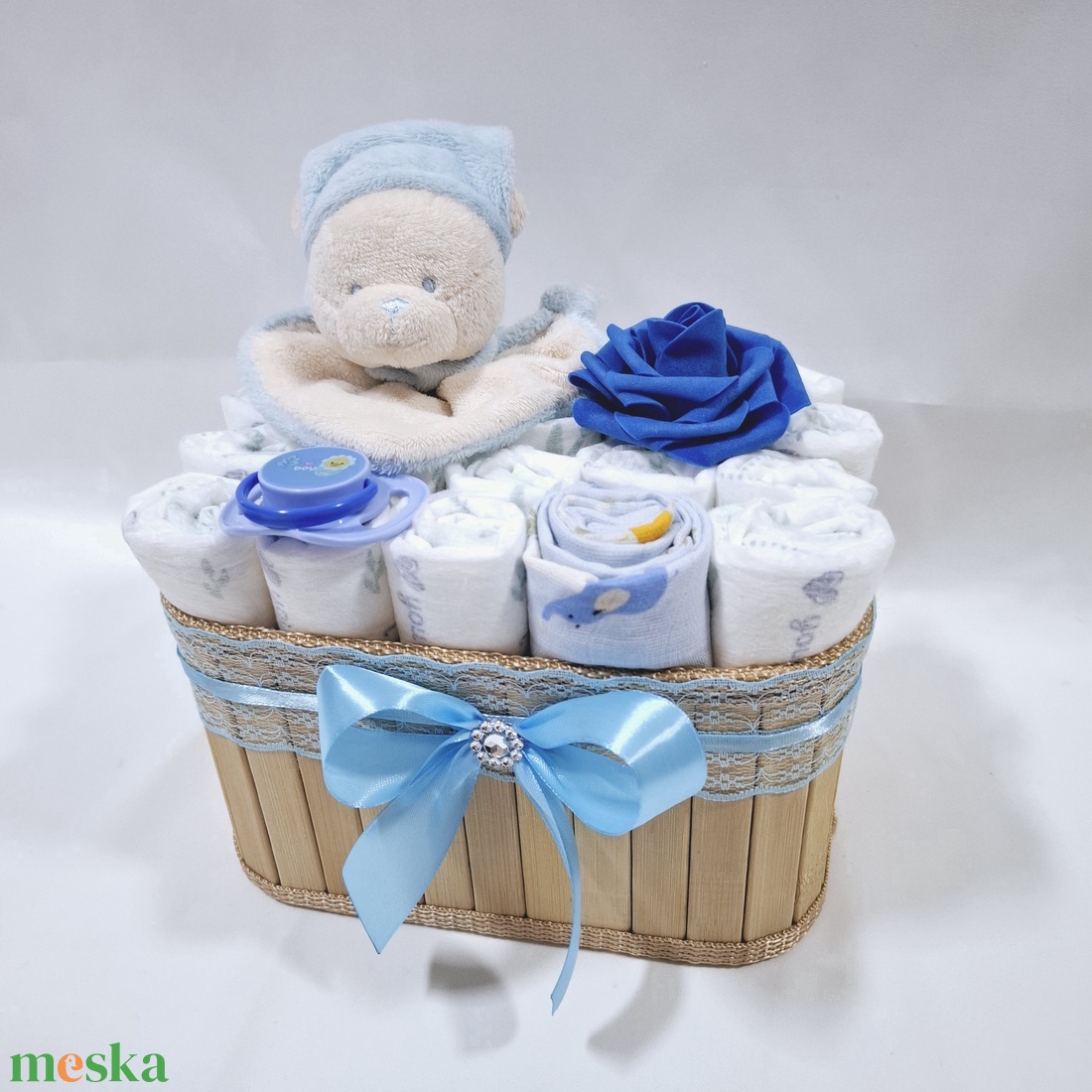 Maci tipegő baba box, pelenkatorta 2-5 kg pelenka doboz, babaváró csomag - játék & sport - babalátogató ajándékcsomag - Meska.hu Maci tipegő baba box, pelenkatorta 2-5 kg pelenka doboz, babaváró csomag - játék & sport - babalátogató ajándékcsomag - Meska.hu