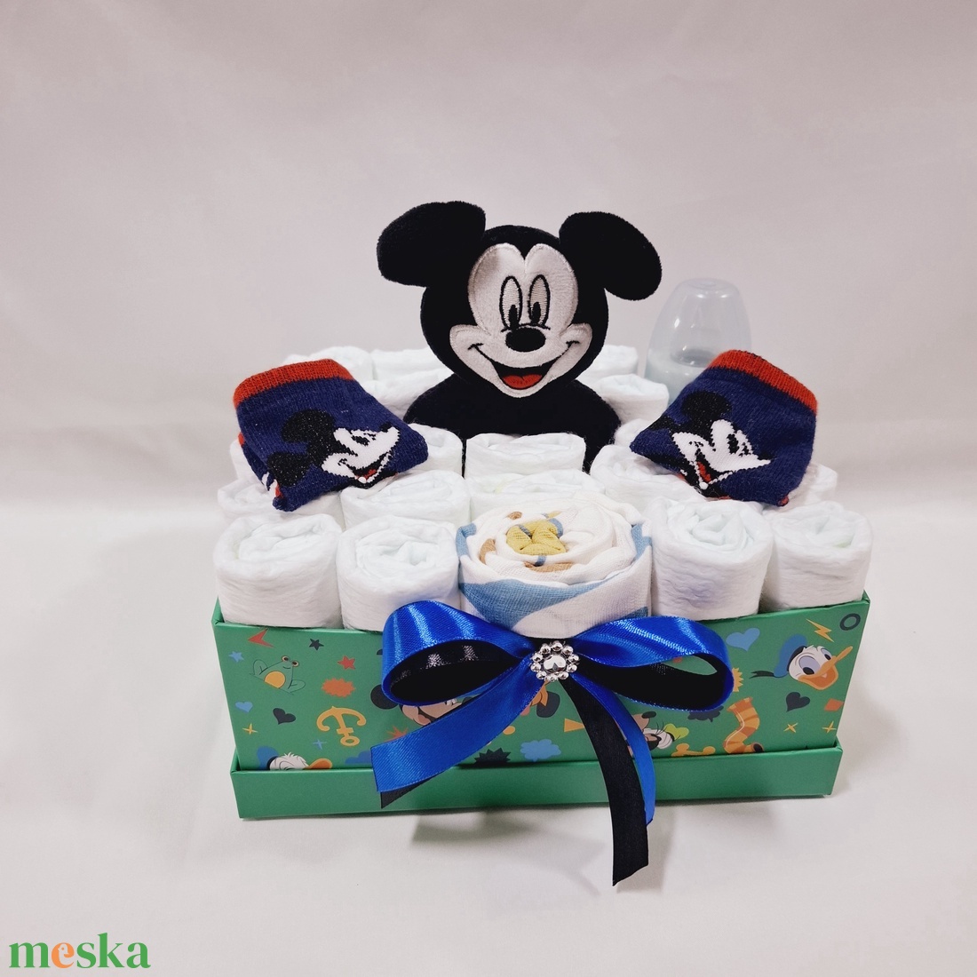 Mickey baba box, pelenkatorta 4-8kg pelenkatorony, babaváró csomag - játék & sport - babalátogató ajándékcsomag - Meska.hu Mickey baba box, pelenkatorta 4-8kg pelenkatorony, babaváró csomag - játék & sport - babalátogató ajándékcsomag - Meska.hu