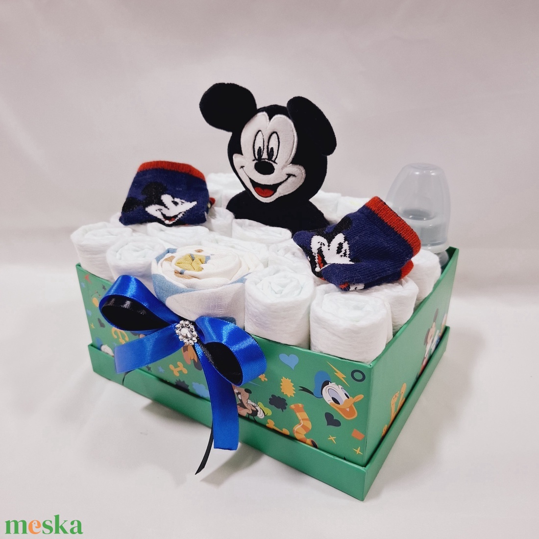 Mickey baba box, pelenkatorta 4-8kg pelenkatorony, babaváró csomag - játék & sport - babalátogató ajándékcsomag - Meska.hu Mickey baba box, pelenkatorta 4-8kg pelenkatorony, babaváró csomag - játék & sport - babalátogató ajándékcsomag - Meska.hu