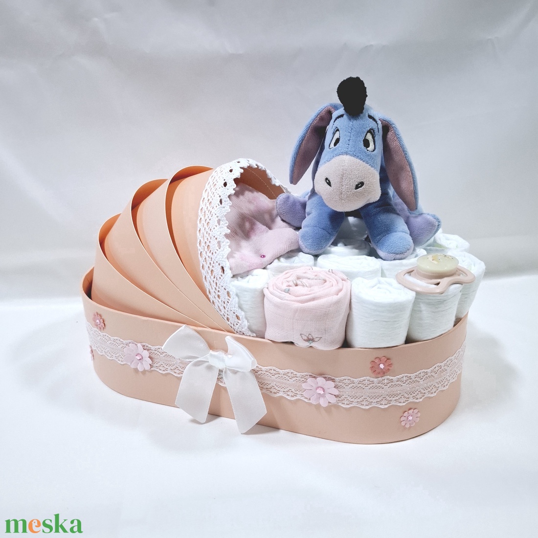 Füles bölcső pelenkatorta 4-8 kg, pelenkatorony, babaváró csomag - játék & sport - babalátogató ajándékcsomag - Meska.hu Füles bölcső pelenkatorta 4-8 kg, pelenkatorony, babaváró csomag - játék & sport - babalátogató ajándékcsomag - Meska.hu
