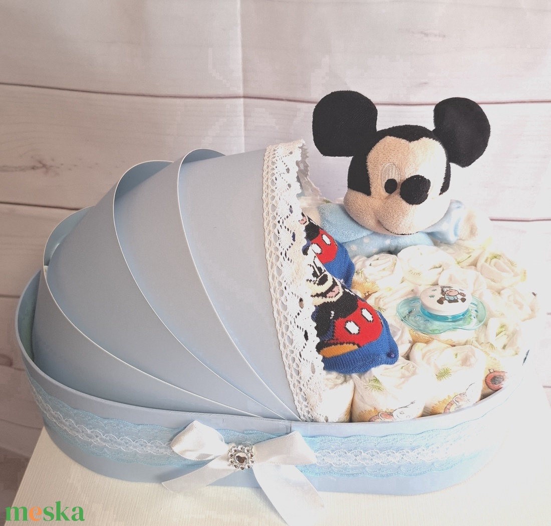 Mickey bölcső pelenkatprta 2-5kg, pelenkatorony, babaváró csomag - játék & sport - babalátogató ajándékcsomag - Meska.hu Mickey bölcső pelenkatprta 2-5kg, pelenkatorony, babaváró csomag - játék & sport - babalátogató ajándékcsomag - Meska.hu