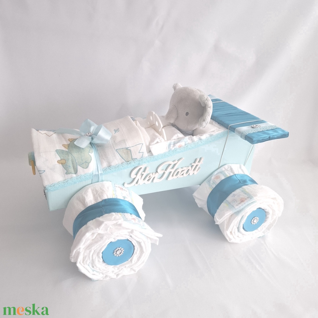 Elefánt autó pelenkatorta, 4-8 kg pelenkatorony, babaváró csomag - játék & sport - babalátogató ajándékcsomag - Meska.hu Elefánt autó pelenkatorta, 4-8 kg pelenkatorony, babaváró csomag - játék & sport - babalátogató ajándékcsomag - Meska.hu