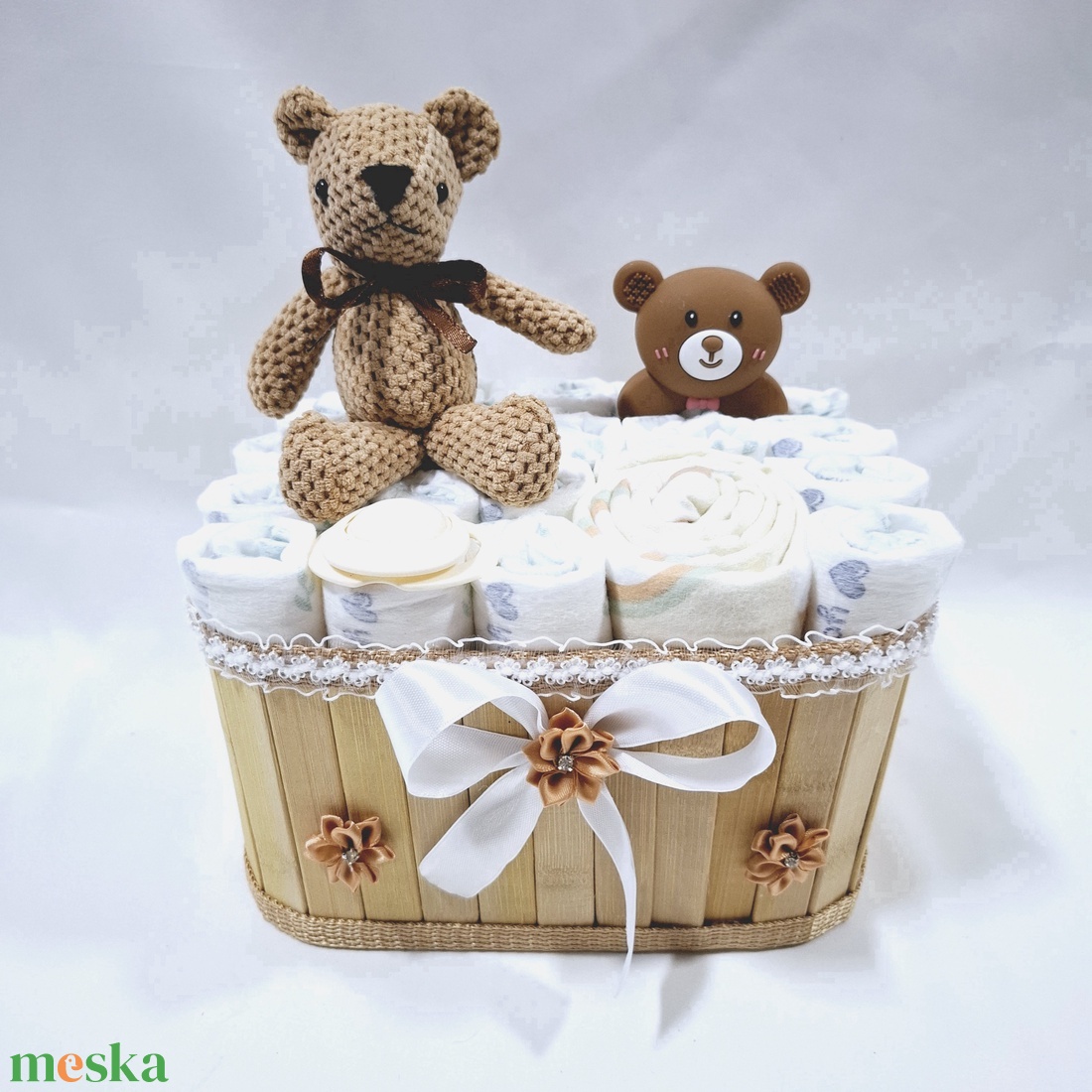 Iciri piciri kis mackók pelenkatorony, pelenkatorta, babaváró csomag, kelengye 2-5kg - játék & sport - babalátogató ajándékcsomag - Meska.hu Iciri piciri kis mackók pelenkatorony, pelenkatorta, babaváró csomag, kelengye 2-5kg - játék & sport - babalátogató ajándékcsomag - Meska.hu