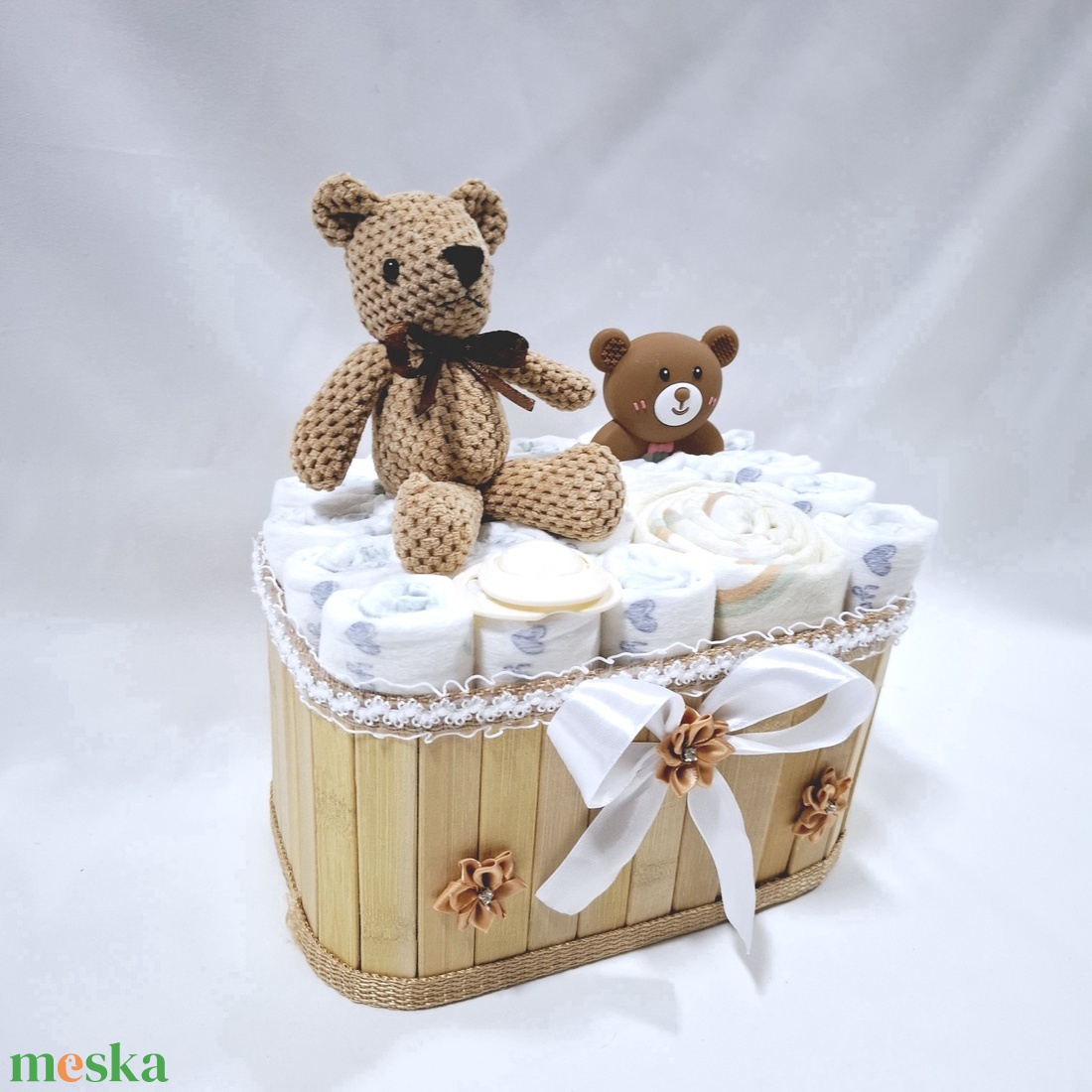 Iciri piciri kis mackók pelenkatorony, pelenkatorta, babaváró csomag, kelengye 2-5kg - játék & sport - babalátogató ajándékcsomag - Meska.hu Iciri piciri kis mackók pelenkatorony, pelenkatorta, babaváró csomag, kelengye 2-5kg - játék & sport - babalátogató ajándékcsomag - Meska.hu