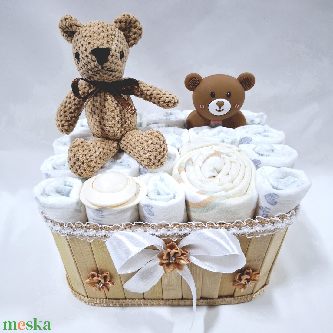 Iciri piciri kis mackók pelenkatorony, pelenkatorta, babaváró csomag, kelengye 2-5kg - játék & sport - babalátogató ajándékcsomag - Meska.hu Iciri piciri kis mackók pelenkatorony, pelenkatorta, babaváró csomag, kelengye 2-5kg - játék & sport - babalátogató ajándékcsomag - Meska.hu