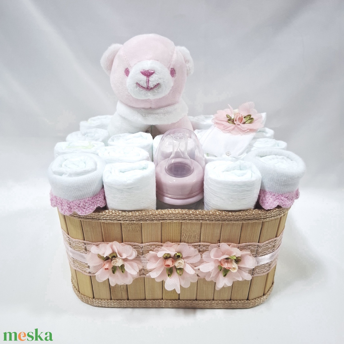 Maci box, pelenkatorta 4-8kg pelenkatorony, babaváró csomag, kelengye - játék & sport - babalátogató ajándékcsomag - Meska.hu Maci box, pelenkatorta 4-8kg pelenkatorony, babaváró csomag, kelengye - játék & sport - babalátogató ajándékcsomag - Meska.hu