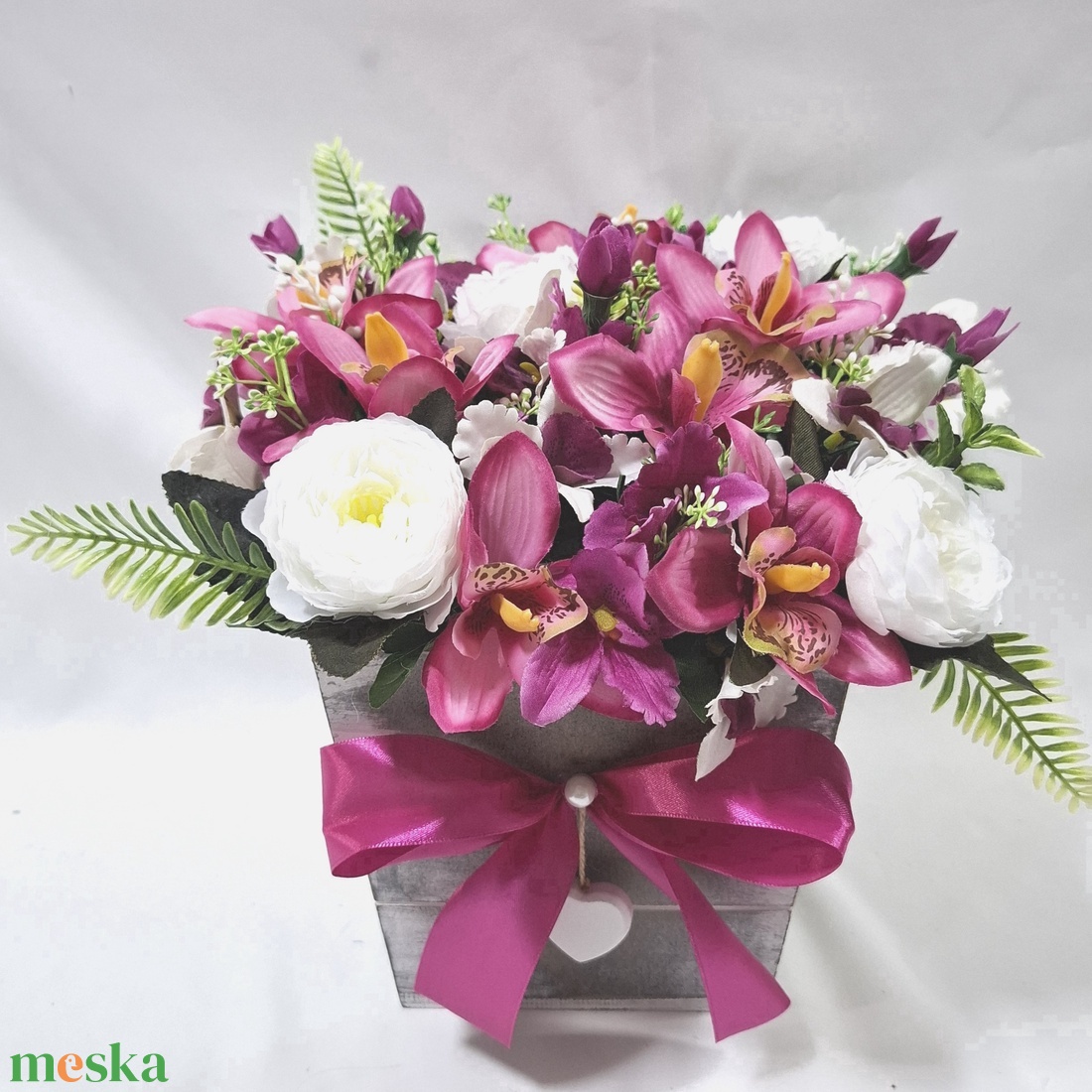 Orchidea - begónia virágcsokor XL, virágdoboz, asztaldísz, dekoráció, ajándék - otthon & életmód - dekoráció - virágdísz és tartó - virágbox, virágdoboz - Meska.hu Orchidea - begónia virágcsokor XL, virágdoboz, asztaldísz, dekoráció, ajándék - otthon & életmód - dekoráció - virágdísz és tartó - virágbox, virágdoboz - Meska.hu