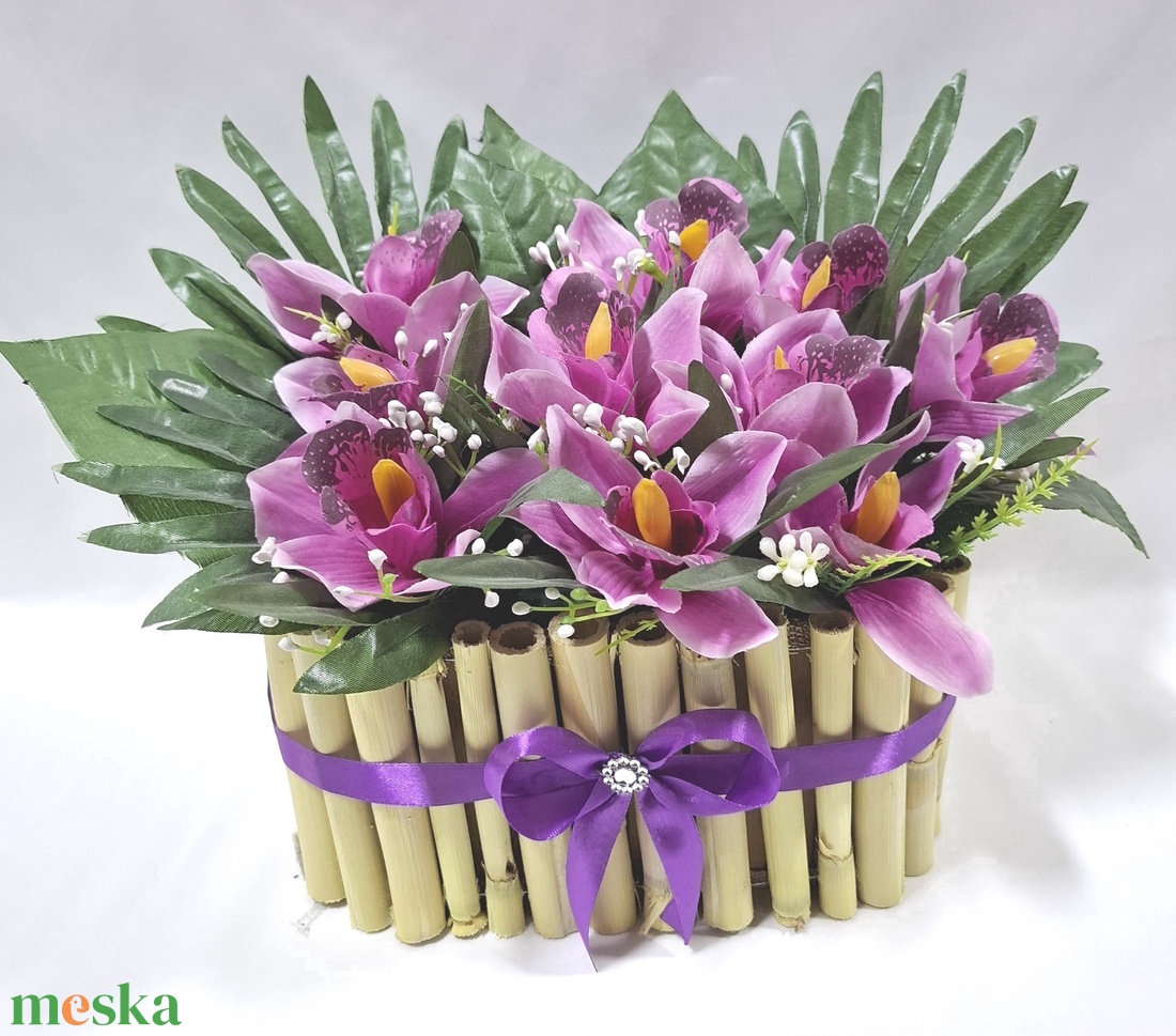 Orchidea babusszal virágcsokor, virágdoboz, asztaldísz, dekoráció, ajándék - otthon & életmód - dekoráció - virágdísz és tartó - virágbox, virágdoboz - Meska.hu Orchidea babusszal virágcsokor, virágdoboz, asztaldísz, dekoráció, ajándék - otthon & életmód - dekoráció - virágdísz és tartó - virágbox, virágdoboz - Meska.hu