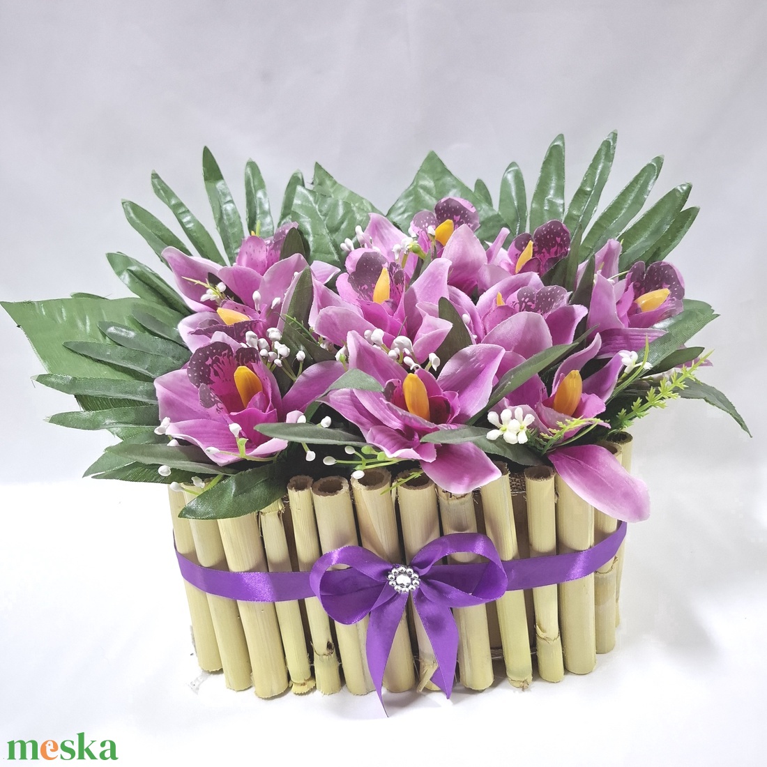 Orchidea babusszal virágcsokor, virágdoboz, asztaldísz, dekoráció, ajándék - otthon & életmód - dekoráció - virágdísz és tartó - virágbox, virágdoboz - Meska.hu Orchidea babusszal virágcsokor, virágdoboz, asztaldísz, dekoráció, ajándék - otthon & életmód - dekoráció - virágdísz és tartó - virágbox, virágdoboz - Meska.hu