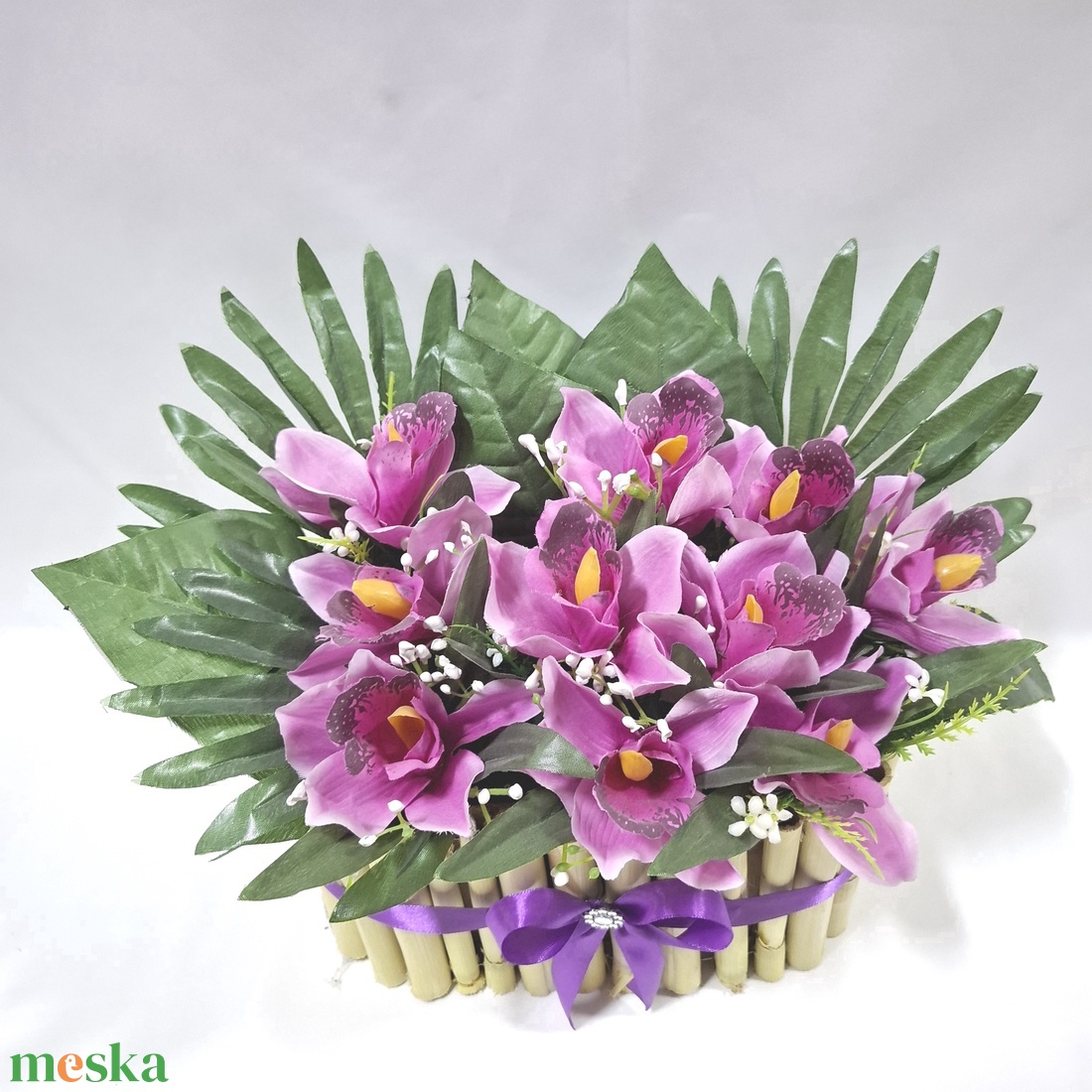 Orchidea babusszal virágcsokor, virágdoboz, asztaldísz, dekoráció, ajándék - otthon & életmód - dekoráció - virágdísz és tartó - virágbox, virágdoboz - Meska.hu Orchidea babusszal virágcsokor, virágdoboz, asztaldísz, dekoráció, ajándék - otthon & életmód - dekoráció - virágdísz és tartó - virágbox, virágdoboz - Meska.hu