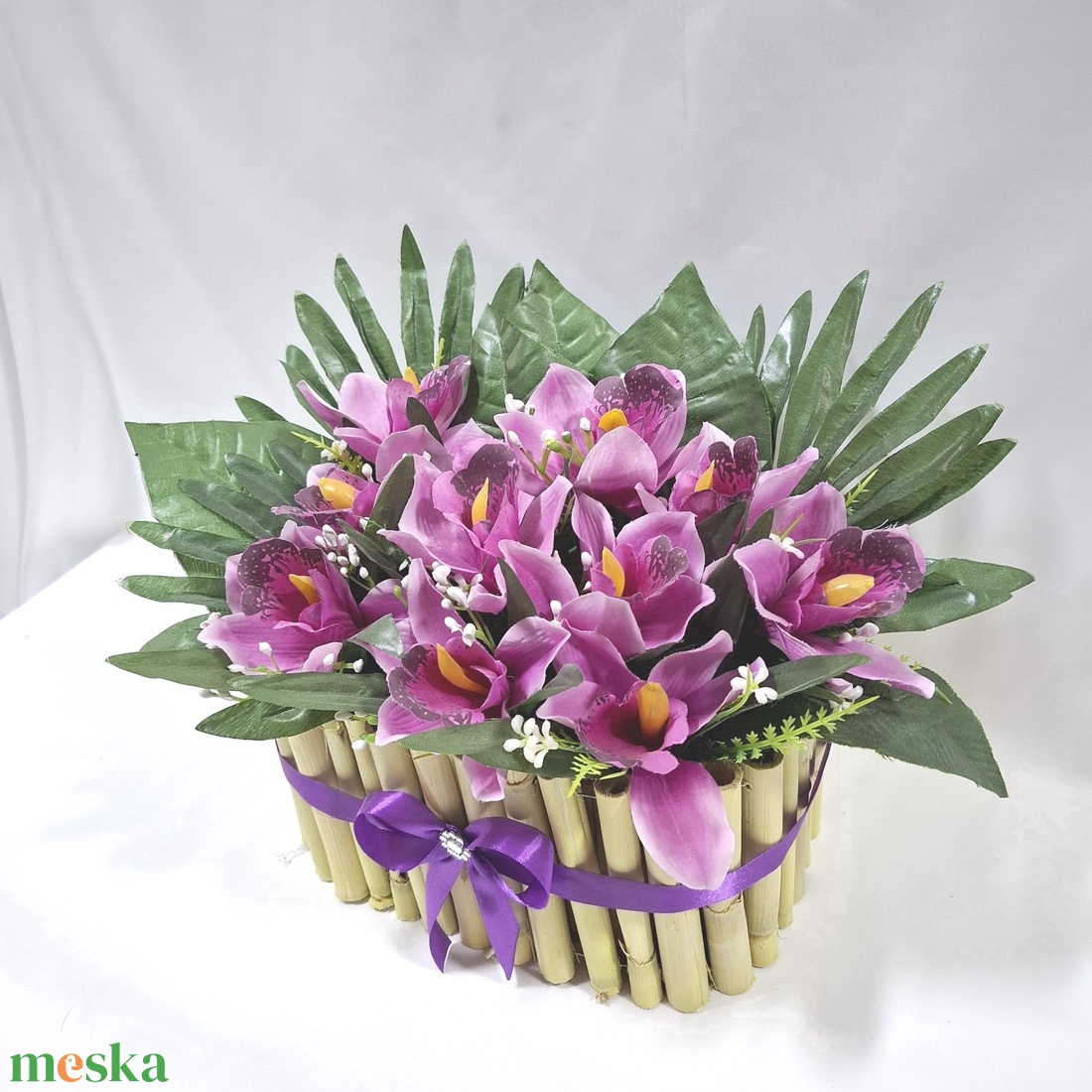 Orchidea babusszal virágcsokor, virágdoboz, asztaldísz, dekoráció, ajándék - otthon & életmód - dekoráció - virágdísz és tartó - virágbox, virágdoboz - Meska.hu Orchidea babusszal virágcsokor, virágdoboz, asztaldísz, dekoráció, ajándék - otthon & életmód - dekoráció - virágdísz és tartó - virágbox, virágdoboz - Meska.hu