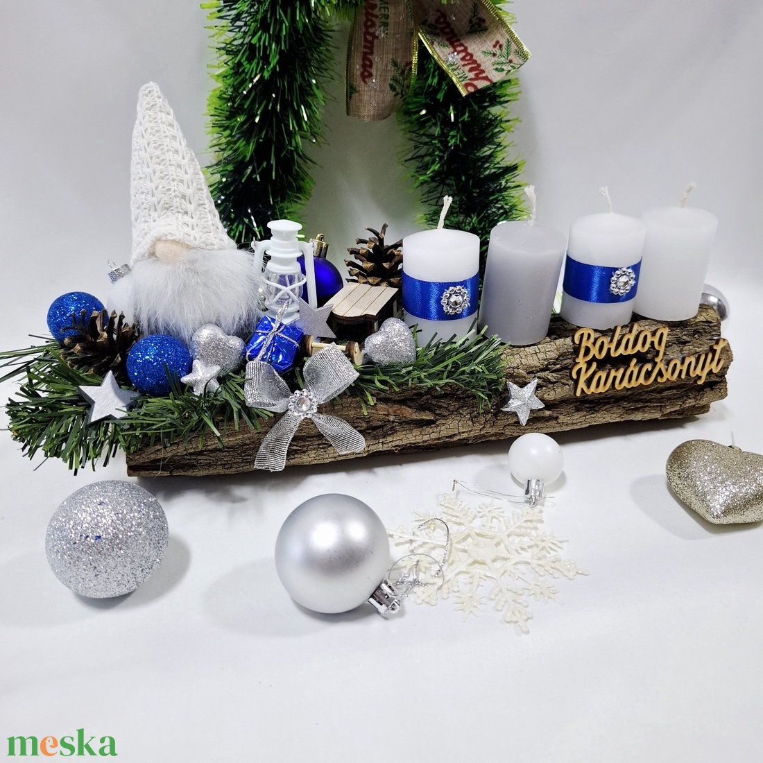 Adventi manó koszorú,  asztaldísz,  dekoráció - karácsony - adventi díszek - adventi asztaldísz - Meska.hu Adventi manó koszorú,  asztaldísz,  dekoráció - karácsony - adventi díszek - adventi asztaldísz - Meska.hu