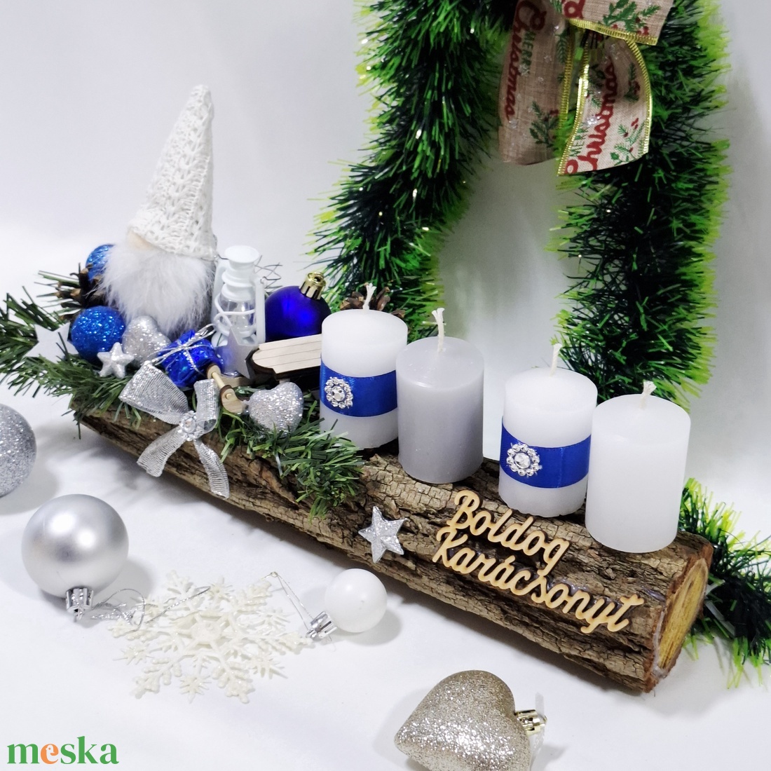 Adventi manó koszorú,  asztaldísz,  dekoráció - karácsony - adventi díszek - adventi asztaldísz - Meska.hu Adventi manó koszorú,  asztaldísz,  dekoráció - karácsony - adventi díszek - adventi asztaldísz - Meska.hu