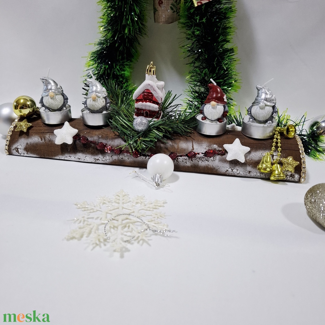 Adventi manó koszorú,  asztaldísz,  dekoráció - karácsony - adventi díszek - adventi asztaldísz - Meska.hu Adventi manó koszorú,  asztaldísz,  dekoráció - karácsony - adventi díszek - adventi asztaldísz - Meska.hu