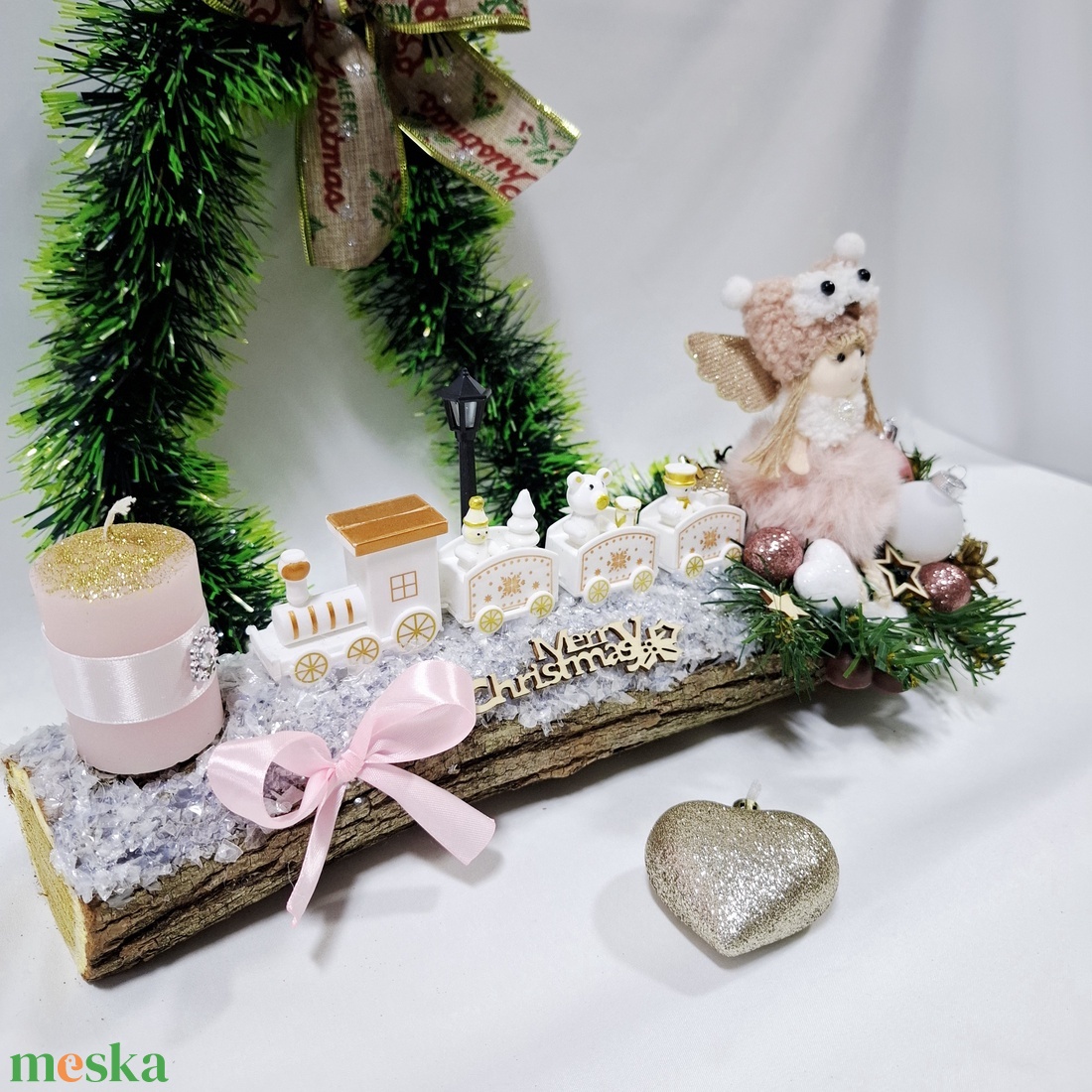 Adventi angyalka koszorú,  asztaldísz,  dekoráció - karácsony - adventi díszek - adventi asztaldísz - Meska.hu Adventi angyalka koszorú,  asztaldísz,  dekoráció - karácsony - adventi díszek - adventi asztaldísz - Meska.hu