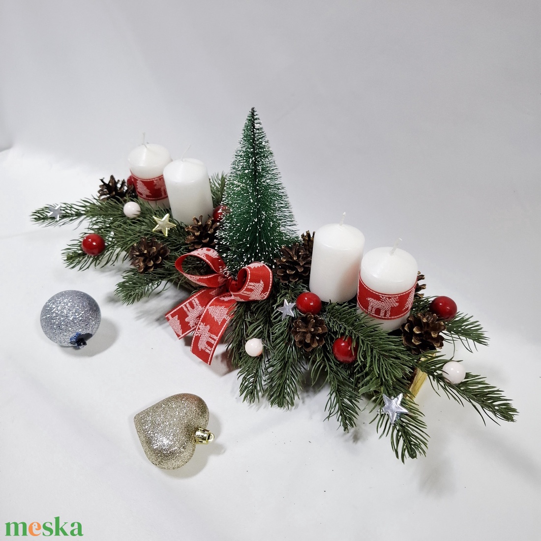 Adventi klasszikus koszorú,  asztaldísz,  dekoráció - karácsony - adventi díszek - adventi asztaldísz - Meska.hu Adventi klasszikus koszorú,  asztaldísz,  dekoráció - karácsony - adventi díszek - adventi asztaldísz - Meska.hu