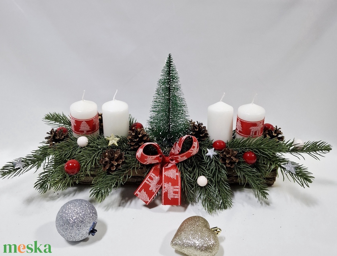 Adventi klasszikus koszorú,  asztaldísz,  dekoráció - karácsony - adventi díszek - adventi asztaldísz - Meska.hu Adventi klasszikus koszorú,  asztaldísz,  dekoráció - karácsony - adventi díszek - adventi asztaldísz - Meska.hu
