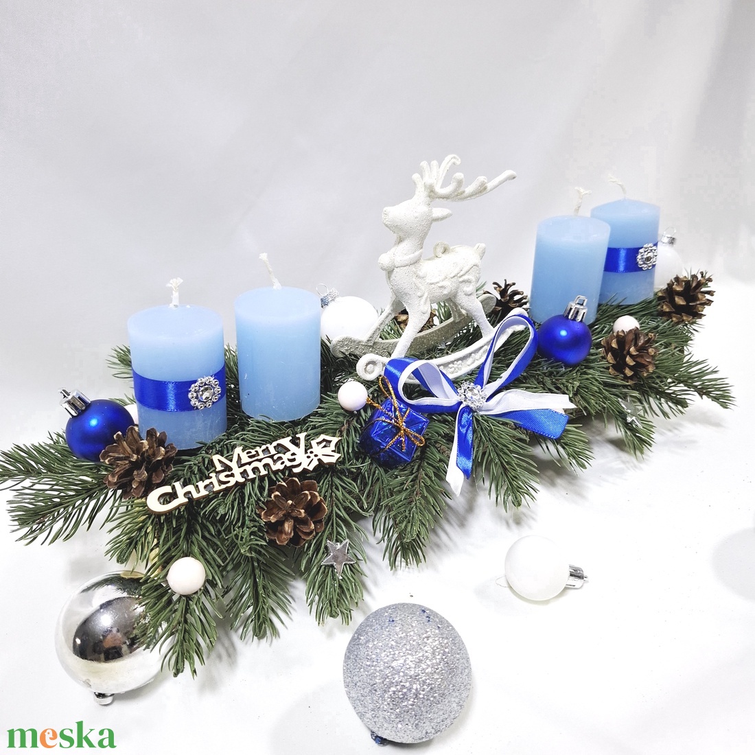 Adventi rénszarvas koszorú, asztaldísz, dekoráció - karácsony - adventi díszek - adventi asztaldísz - Meska.hu Adventi rénszarvas koszorú, asztaldísz, dekoráció - karácsony - adventi díszek - adventi asztaldísz - Meska.hu