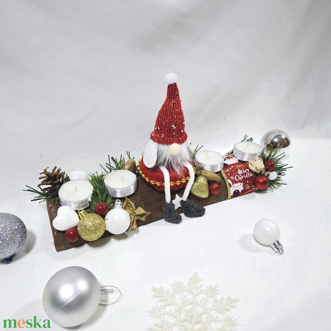 Adventi manó koszorú,  asztaldísz,  dekoráció - karácsony - adventi díszek - adventi asztaldísz - Meska.hu Adventi manó koszorú,  asztaldísz,  dekoráció - karácsony - adventi díszek - adventi asztaldísz - Meska.hu