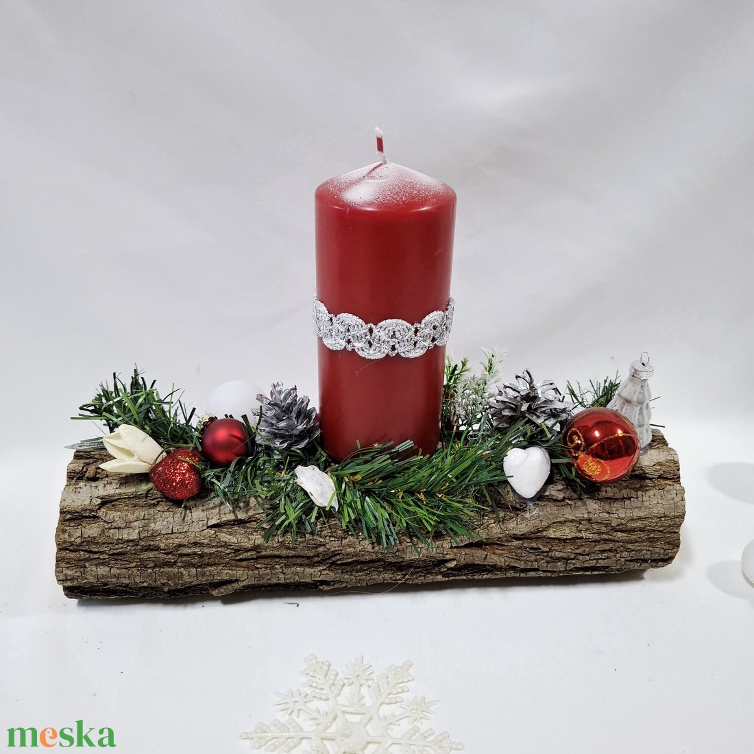 Adventi klasszikus koszorú,  asztaldísz,  dekoráció - karácsony - adventi díszek - adventi asztaldísz - Meska.hu