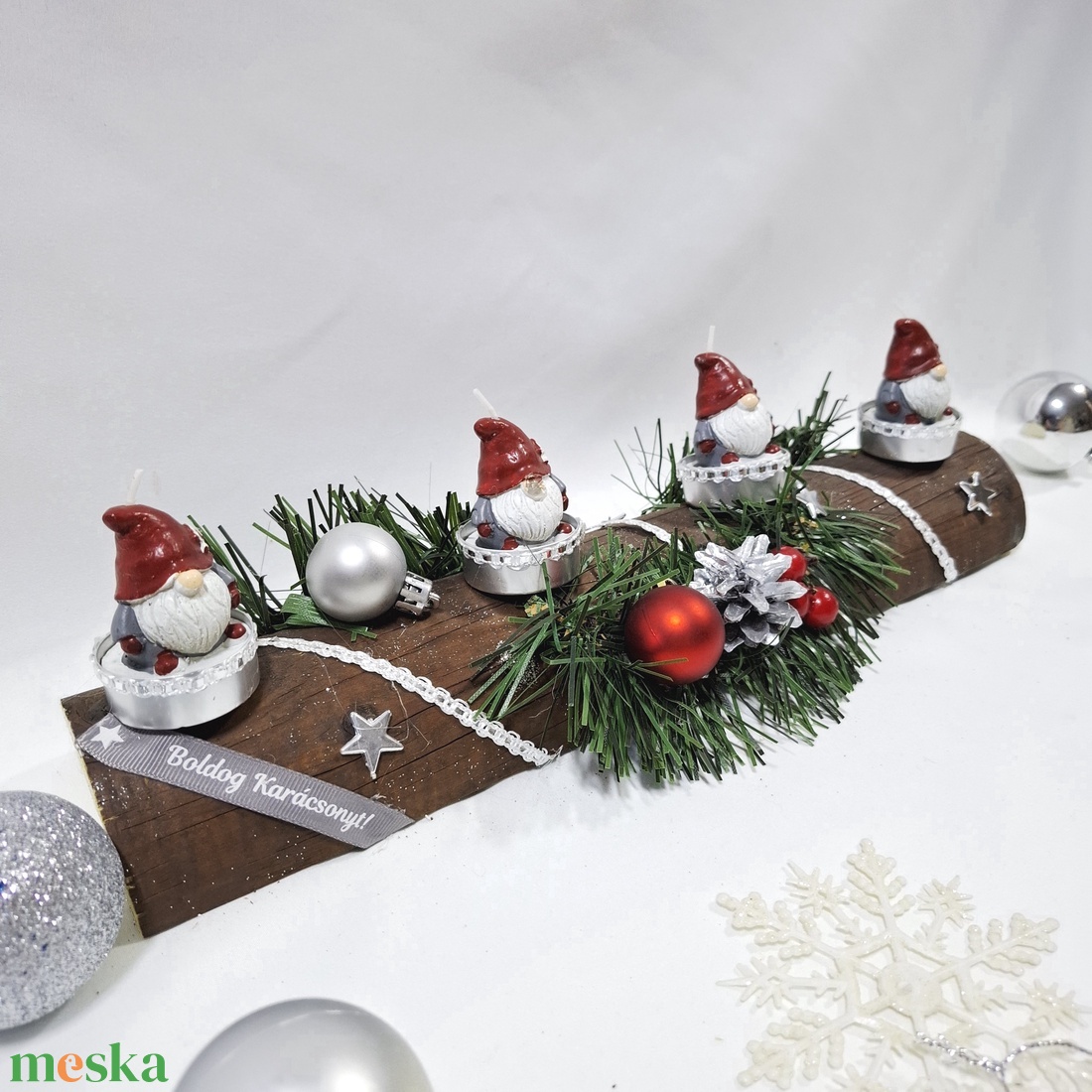 Adventi manó koszorú,  asztaldísz,  dekoráció - karácsony - adventi díszek - adventi asztaldísz - Meska.hu Adventi manó koszorú,  asztaldísz,  dekoráció - karácsony - adventi díszek - adventi asztaldísz - Meska.hu