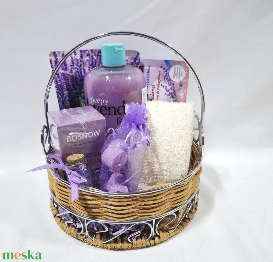 Vitamin gazdag Levendula kényeztető csomag, SPA doboz, kozmetikai csomag  - szépségápolás - kozmetikai ajándékcsomag - Meska.hu