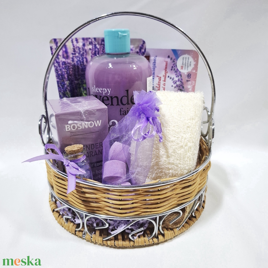 Vitamin gazdag Levendula kényeztető csomag, SPA doboz, kozmetikai csomag  - szépségápolás - kozmetikai ajándékcsomag - Meska.hu